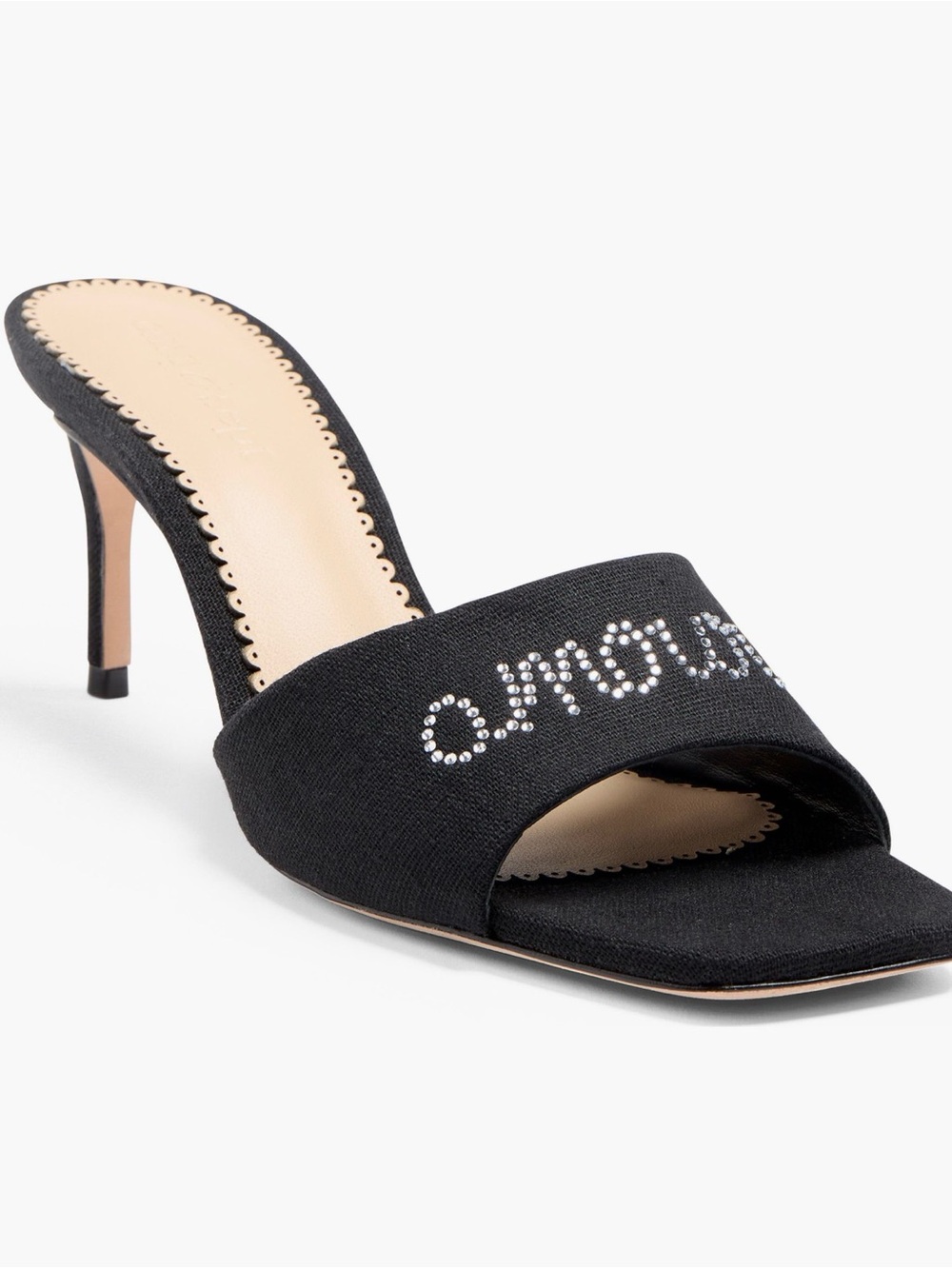 NEW CInq a sept June Heatset Crystal Slide Sandal size 8